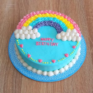 Kue ulang tahun anak perempuan sederhana